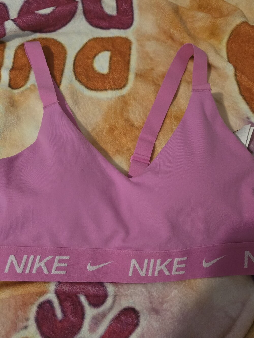 Nike Women's Pink Light-Support Sports Bra